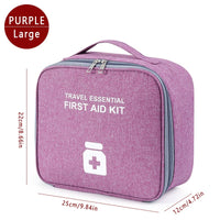 Home Family First Aid Kit Bag Large Capacity Medicine Organizer Box Storage Bag Travel Survival Emergency Empty Portable