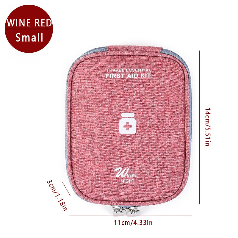 Home Family First Aid Kit Bag Large Capacity Medicine Organizer Box Storage Bag Travel Survival Emergency Empty Portable