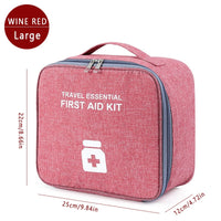 Home Family First Aid Kit Bag Large Capacity Medicine Organizer Box Storage Bag Travel Survival Emergency Empty Portable