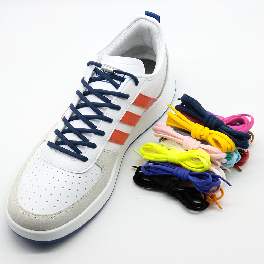 1 Pair Elastic Shoe Laces Semicircle No Tie
