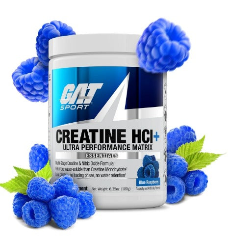 GAT Creatine HCI+ 30serv Blue Raspberry.