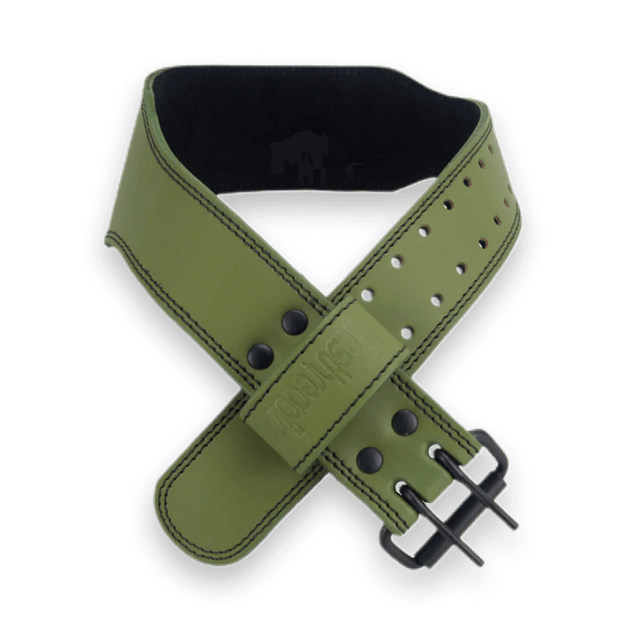 Aesthreadics Custom OD Green Tapered Lifting Belt BuiltAthletics