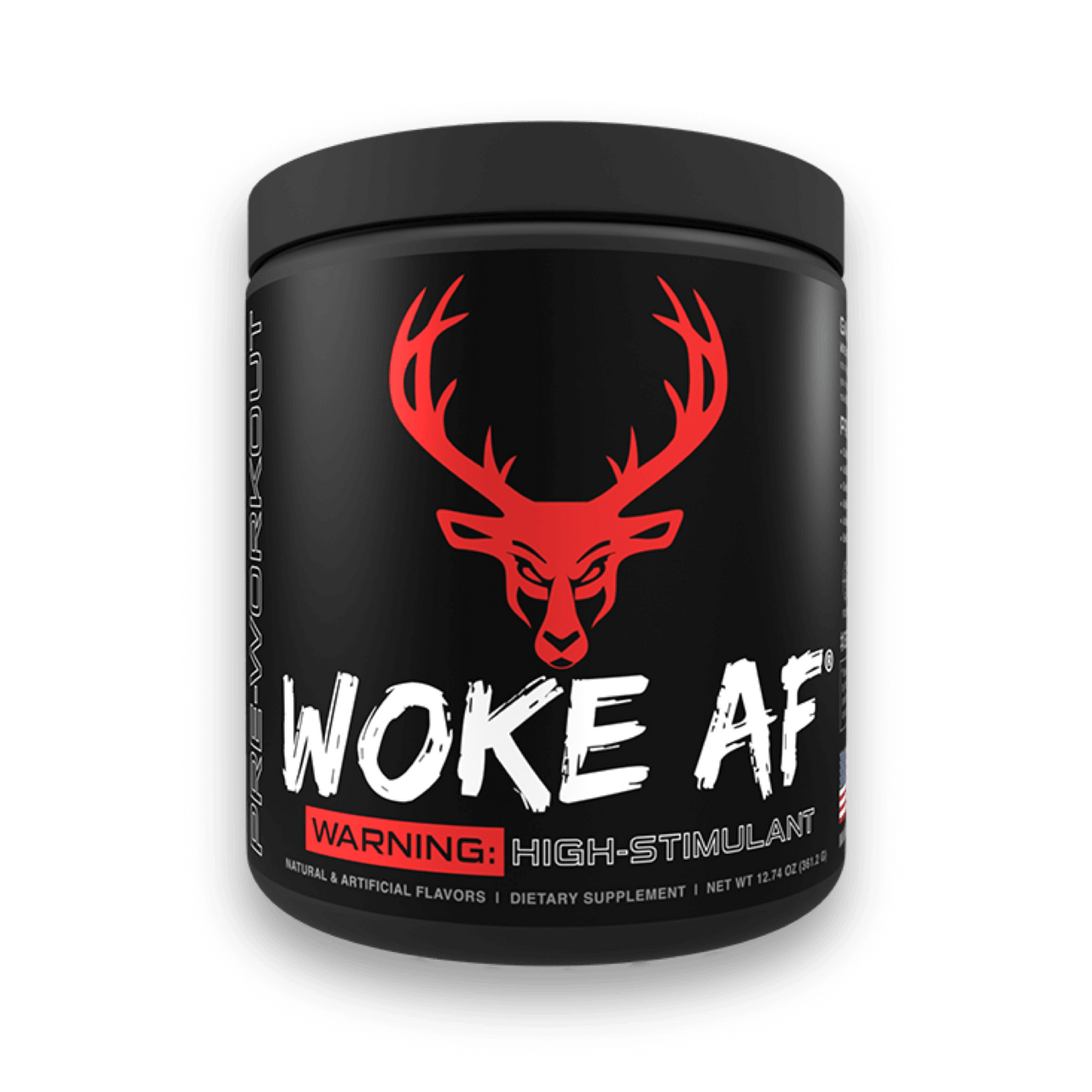 Bucked Up WOKE AF - High Stim Pre Workout | Builtathletics.com | $52.95 | Pre Workout | Best Sellers, high caffeine, high stim, Pre-Workout