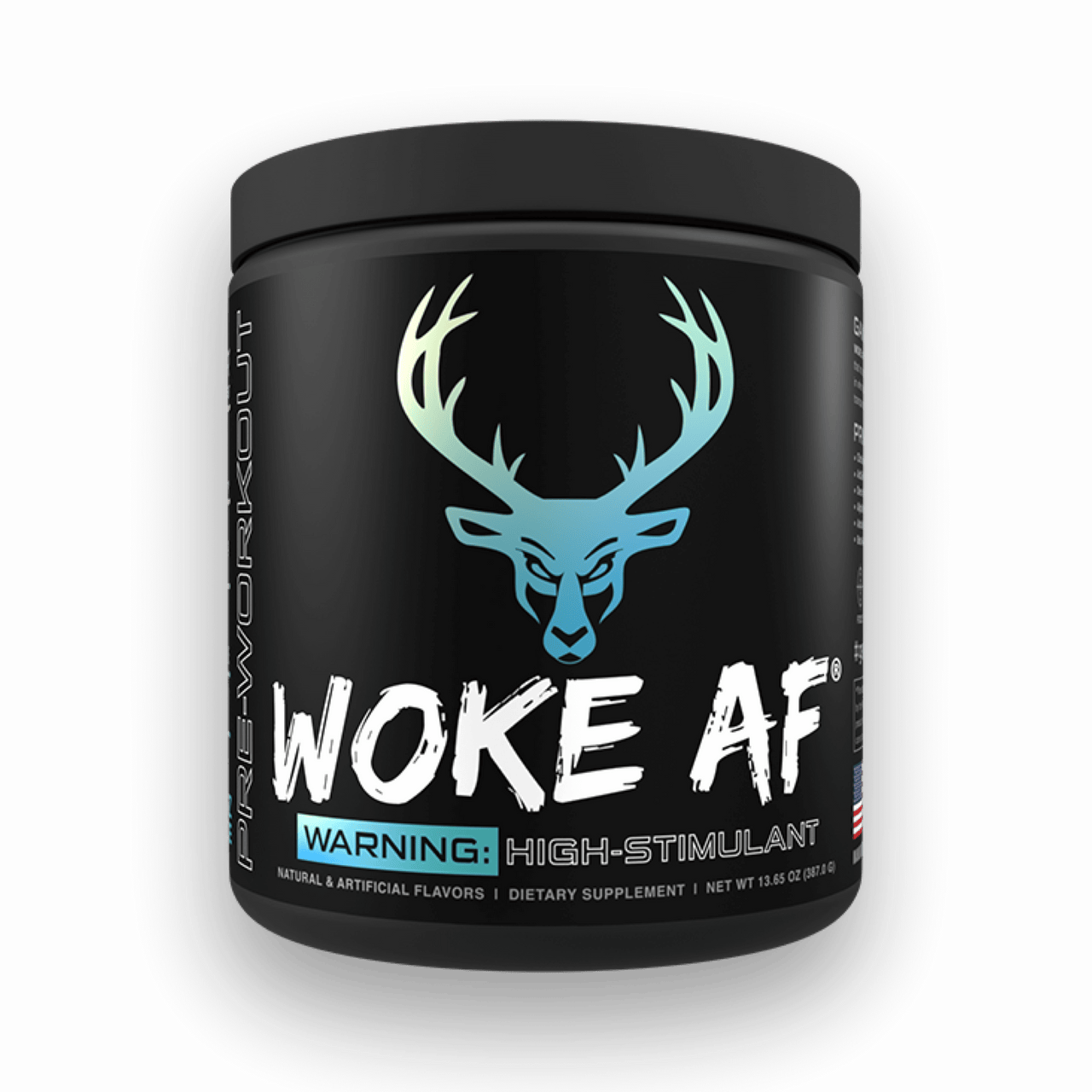 Bucked Up WOKE AF - High Stim Pre Workout | Builtathletics.com | $52.95 | Pre Workout | Best Sellers, high caffeine, high stim, Pre-Workout
