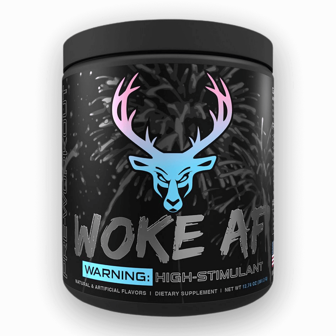 Bucked Up WOKE AF - High Stim Pre Workout | Builtathletics.com | $52.95 | Pre Workout | Best Sellers, high caffeine, high stim, Pre-Workout