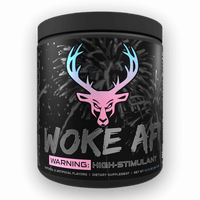 Bucked Up WOKE AF - High Stim Pre Workout | Builtathletics.com | $52.95 | Pre Workout | Best Sellers, high caffeine, high stim, Pre-Workout