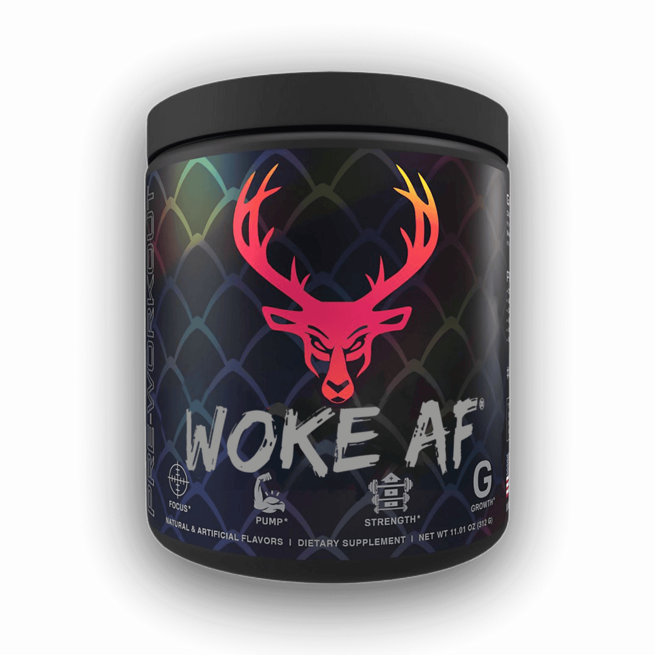 Bucked Up WOKE AF - High Stim Pre Workout | Builtathletics.com | $52.95 | Pre Workout | Best Sellers, high caffeine, high stim, Pre-Workout
