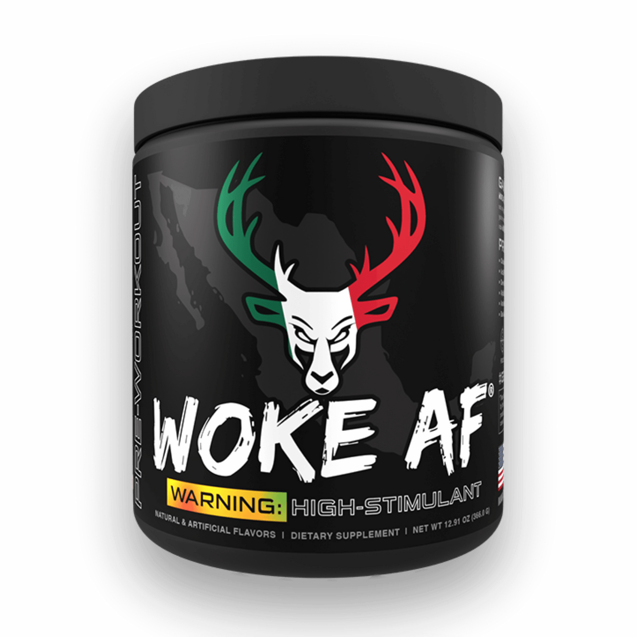 Bucked Up WOKE AF - High Stim Pre Workout | Builtathletics.com | $52.95 | Pre Workout | Best Sellers, high caffeine, high stim, Pre-Workout