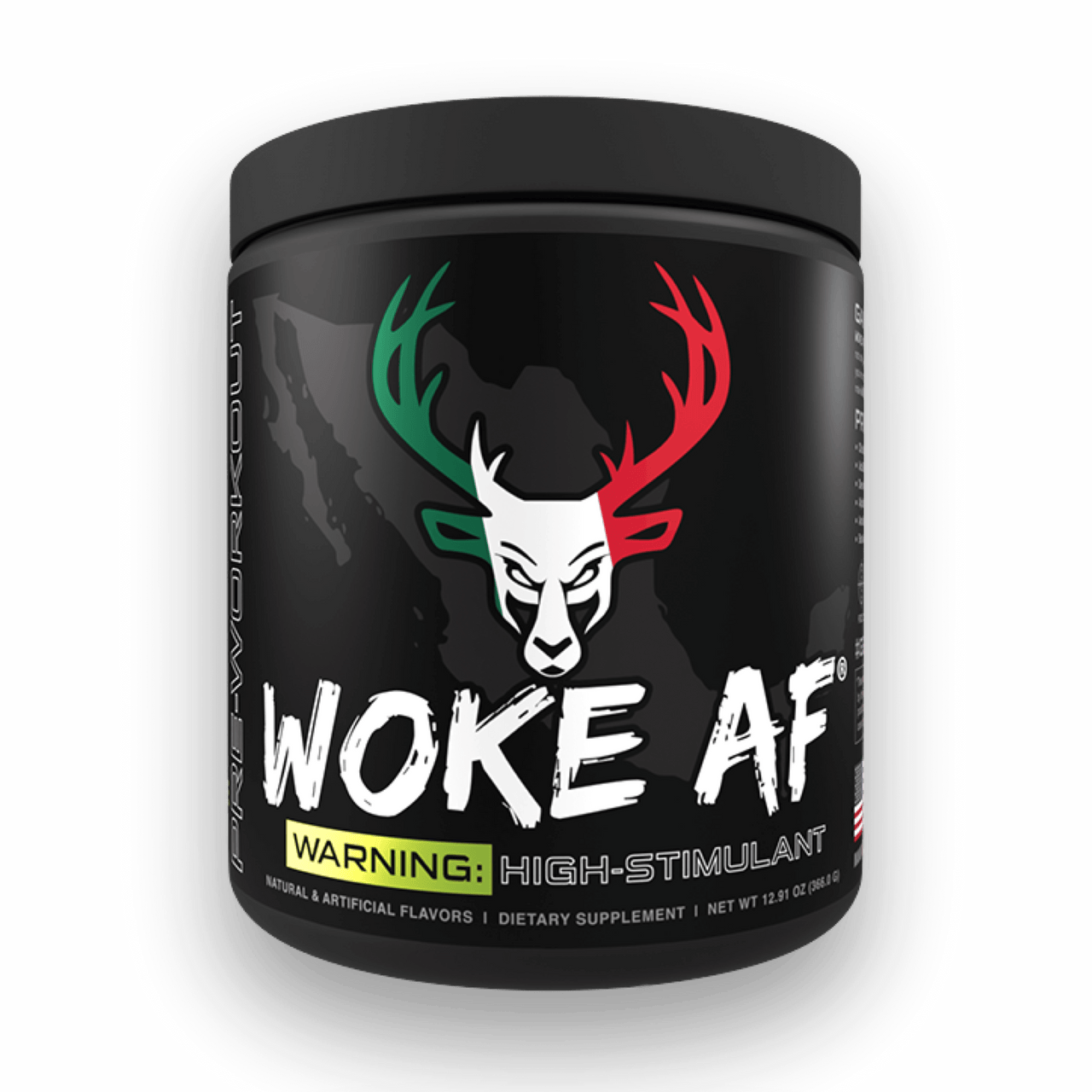 Bucked Up WOKE AF - High Stim Pre Workout | Builtathletics.com | $52.95 | Pre Workout | Best Sellers, high caffeine, high stim, Pre-Workout
