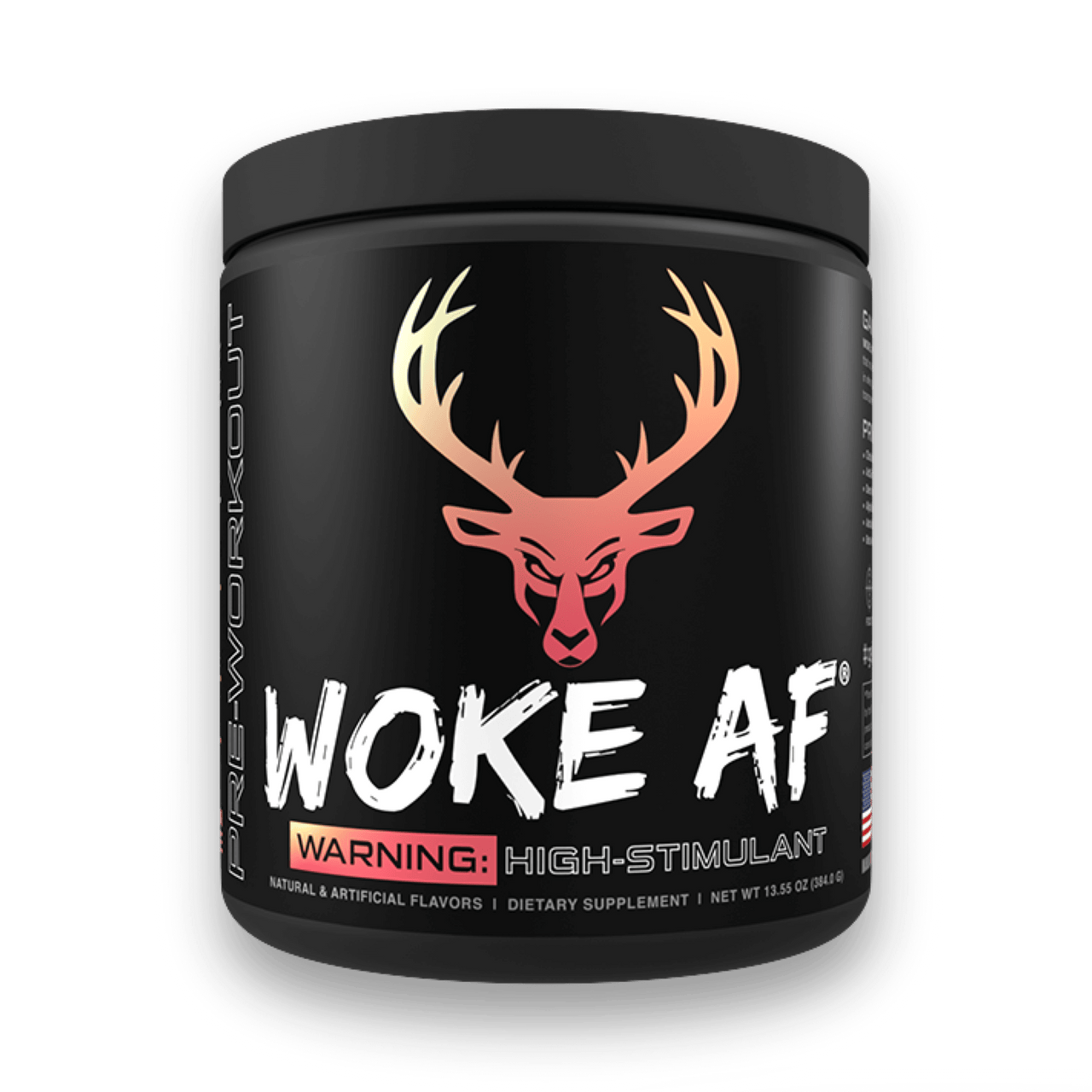 Bucked Up WOKE AF - High Stim Pre Workout | Builtathletics.com | $52.95 | Pre Workout | Best Sellers, high caffeine, high stim, Pre-Workout