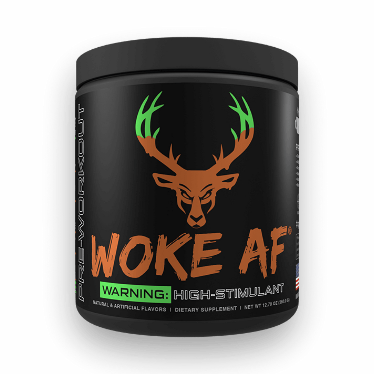 Bucked Up WOKE AF - High Stim Pre Workout | Builtathletics.com | $52.95 | Pre Workout | Best Sellers, high caffeine, high stim, Pre-Workout