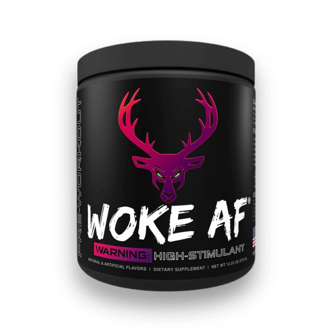 Bucked Up WOKE AF - High Stim Pre Workout | Builtathletics.com | $52.95 | Pre Workout | Best Sellers, high caffeine, high stim, Pre-Workout
