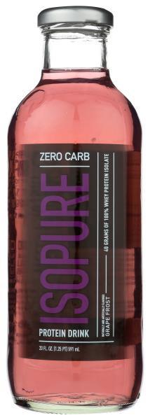 ISOPURE ZERO CARB GRAPE FROST 20OZ