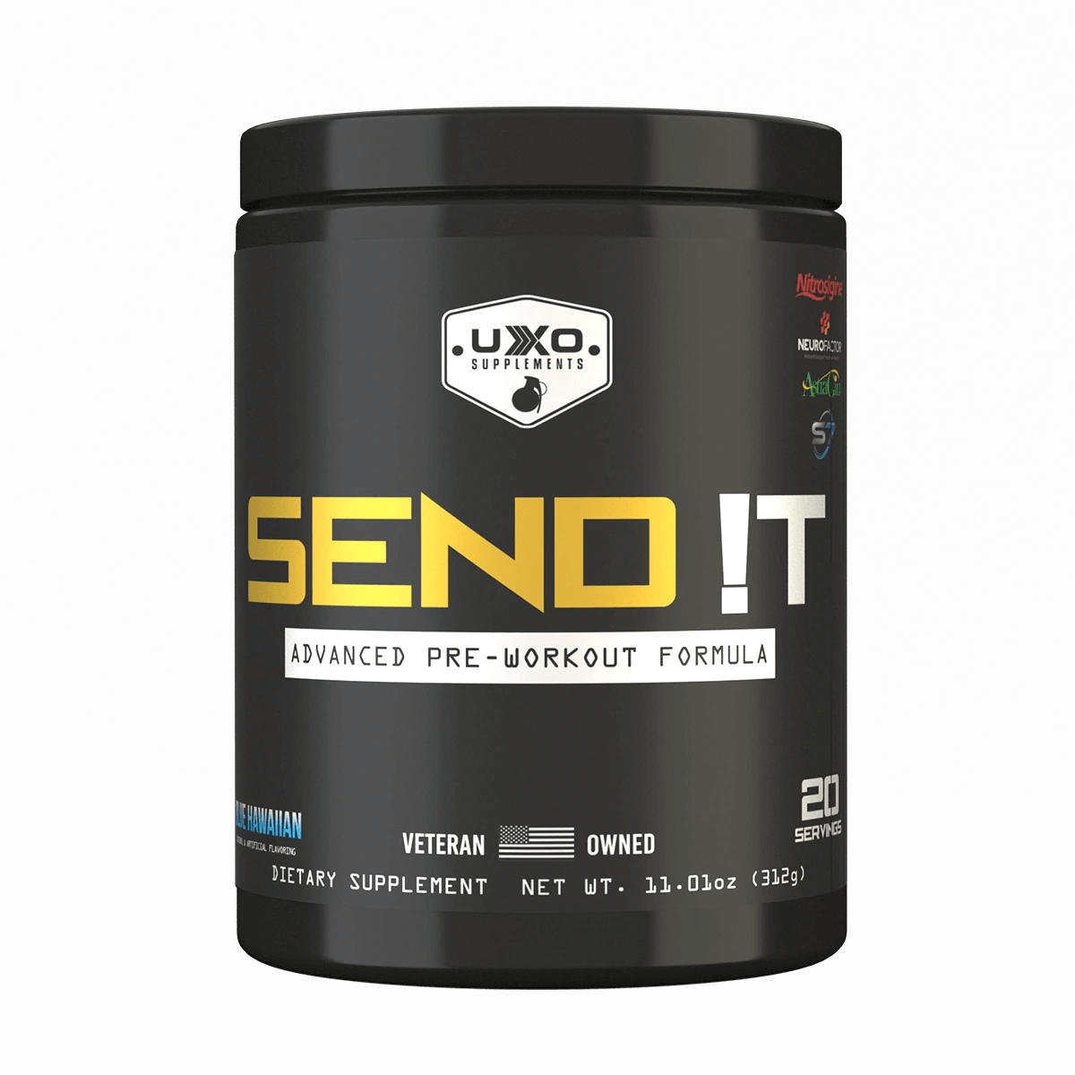 UXO Supplements Blue Hawaiian SEND IT - PRE WORKOUT BuiltAthletics