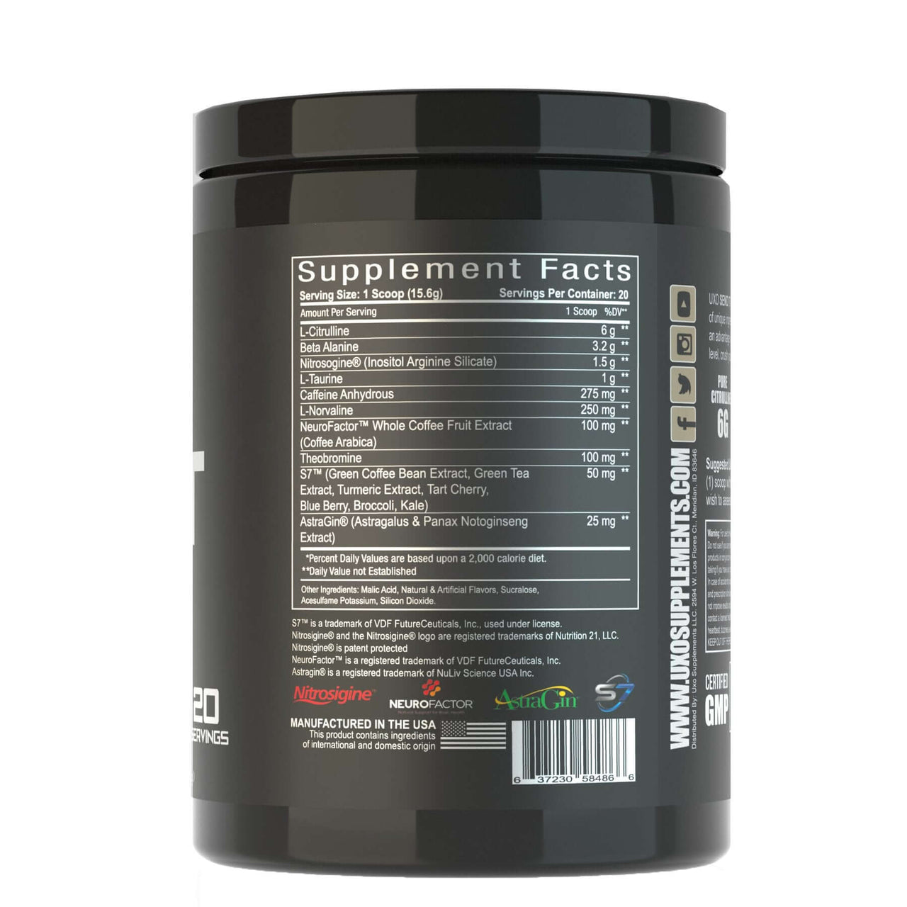 UXO Supplements SEND IT - PRE WORKOUT BuiltAthletics