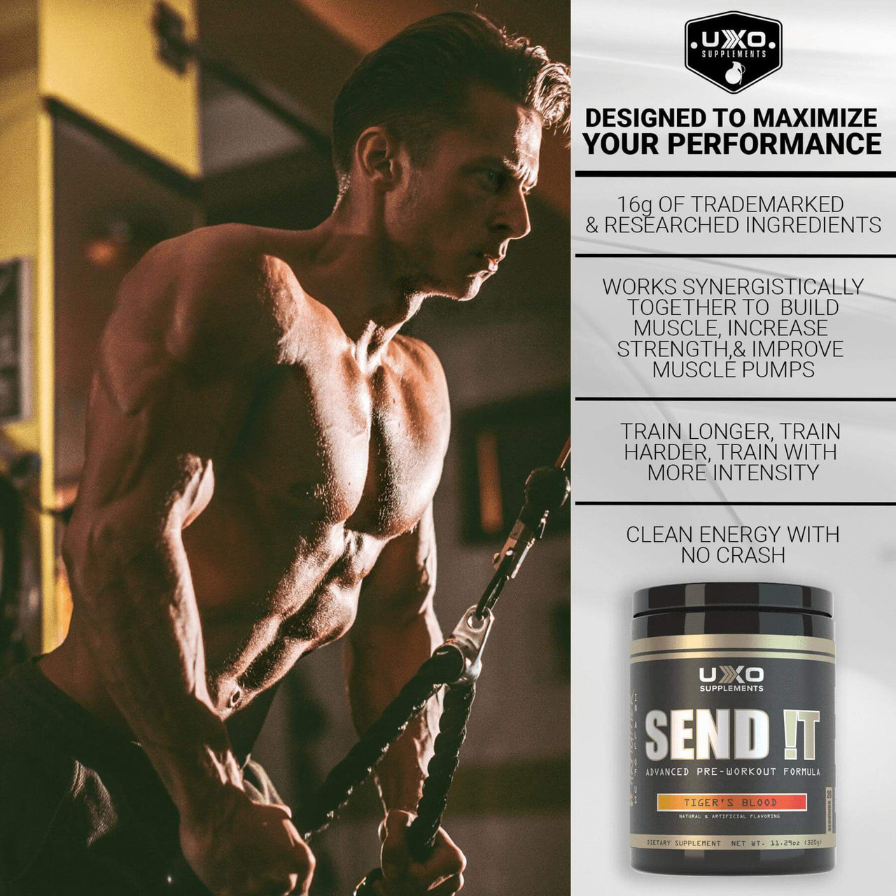 UXO Supplements SEND IT - PRE WORKOUT BuiltAthletics