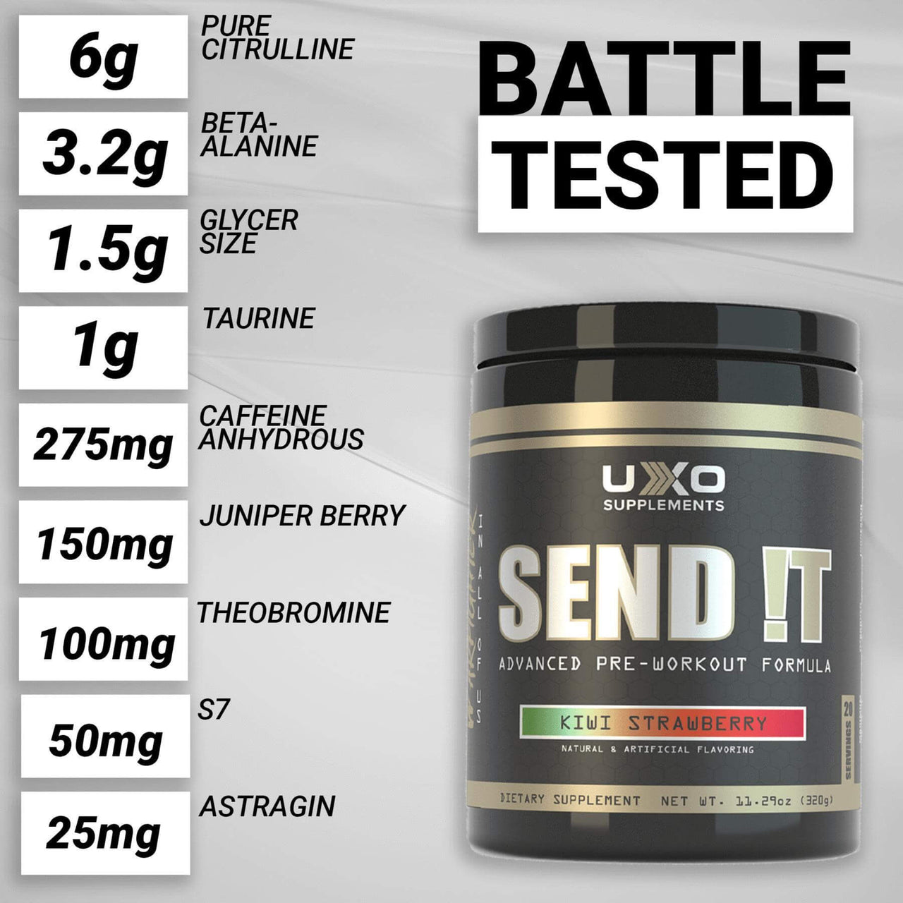UXO Supplements SEND IT - PRE WORKOUT BuiltAthletics