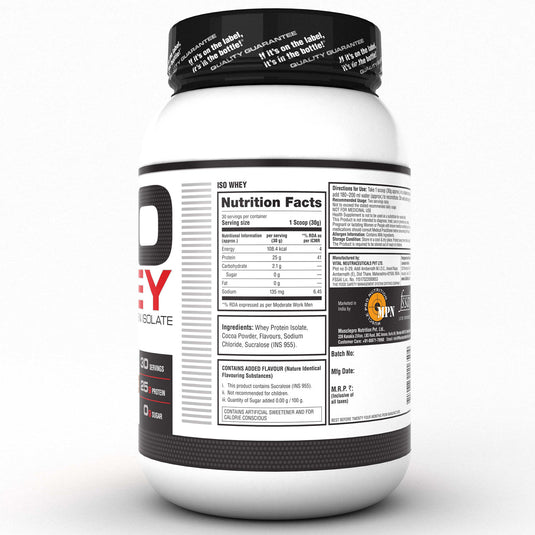 ISO 100% Whey Protein Isolate