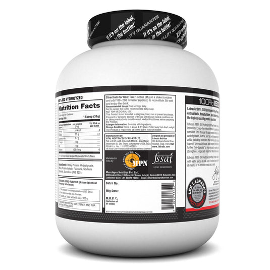 100% ISO HYDROLYZED Whey Protein Isolate