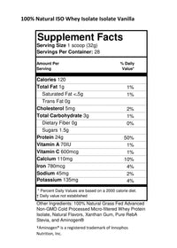 100% Natural Whey Isolate 2lb +Aminogen©