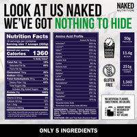Chocolate Weight Gainer Protein Supplement | Naked Chocolate Mass - 12LB