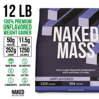 Weight Gainer Protein Supplement | Naked Mass - 12LB