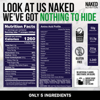 Vanilla Weight Gainer Protein Supplement | Naked Vanilla Mass - 12LB