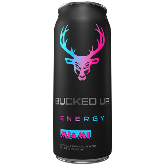 BU BUCKED UP ENERGY 12/16oz MIAMI