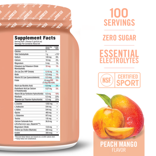 HYDRATION MIX / Peach Mango - 100 Servings