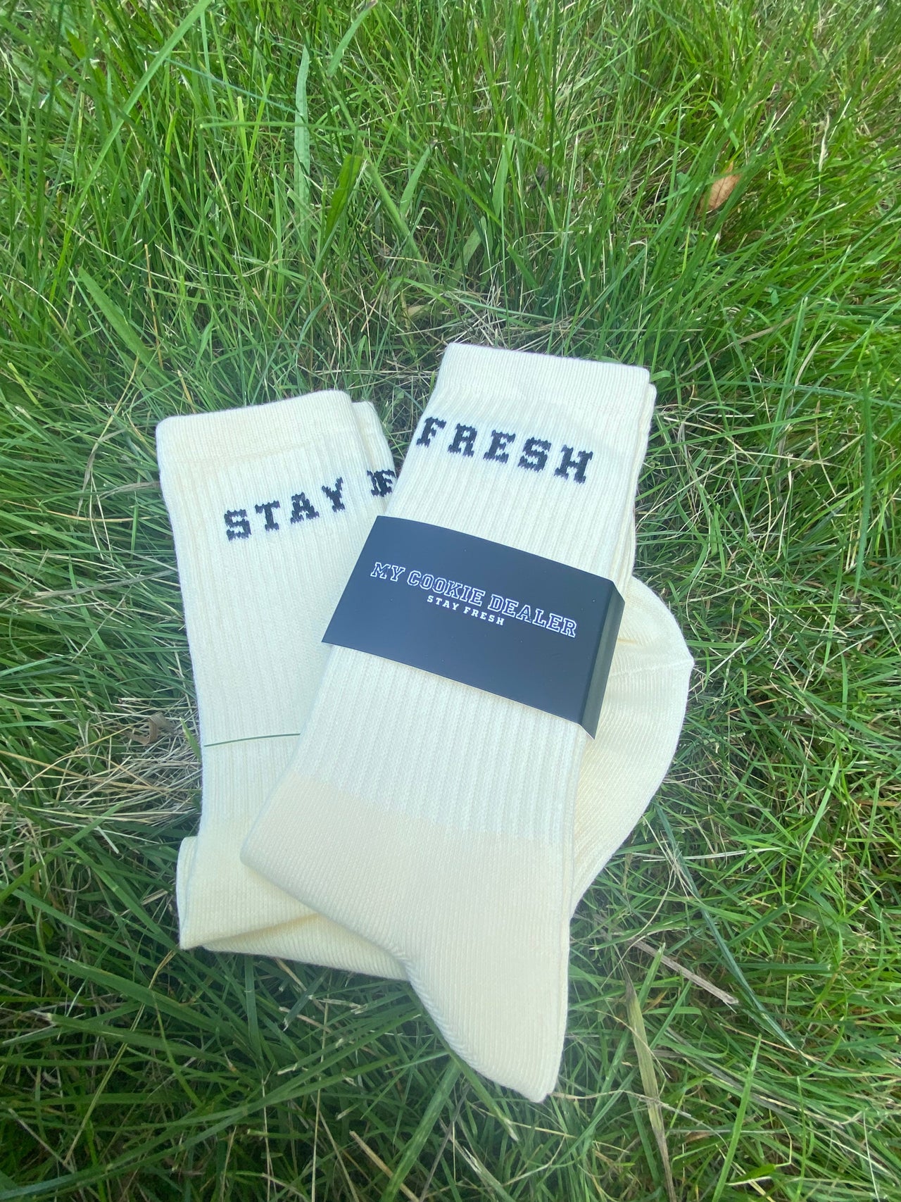 STAY FRESH Socks Ecru
