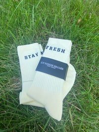 STAY FRESH Socks Ecru