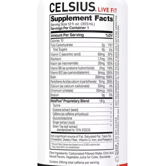 Celsius Essential Energy Drink, Strawberry Guava, 12 Fl Oz