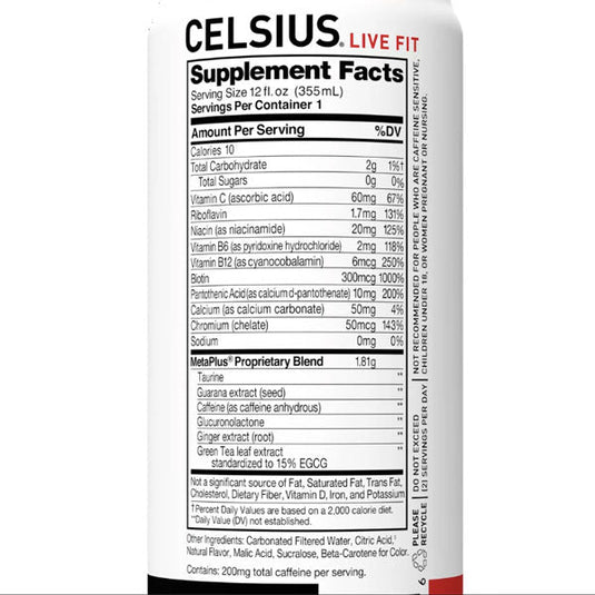 Celsius Essential Energy Drink, Fuji Apple Pear, 12 Fl Oz