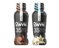 OWYN Pro Elite 100% Plant Powered 32g Protein Shake, 2 Flavor Variety, 12oz (Pack of 12)
