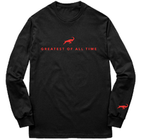 Greatest Of All Time V2 Black Long Sleeve T-Shirt