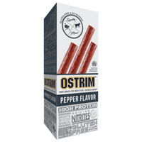 Peppered Grass-Fed Beef & Ostrich, 10 Sticks