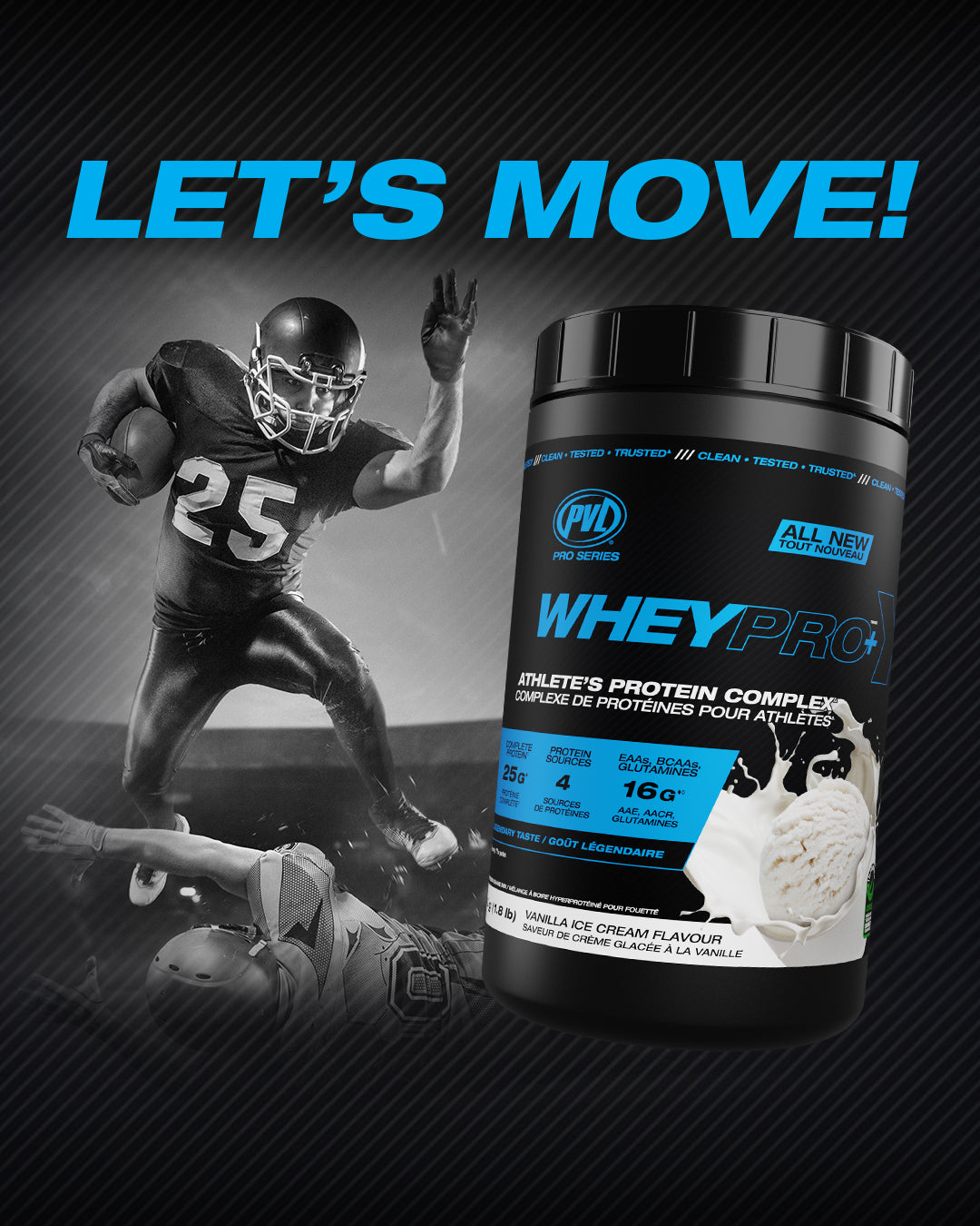 WHEY PRO+ (840g/1.6lb) - Athlete’s Protein Complex
