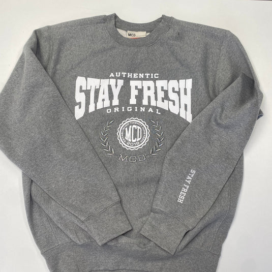 Crew STAY FRESH Crest Embroidered Sweatshirt