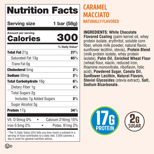 Lenny & Larry's® Dip'd™ Caramel Macchiato- 2.05oz- Box of 12