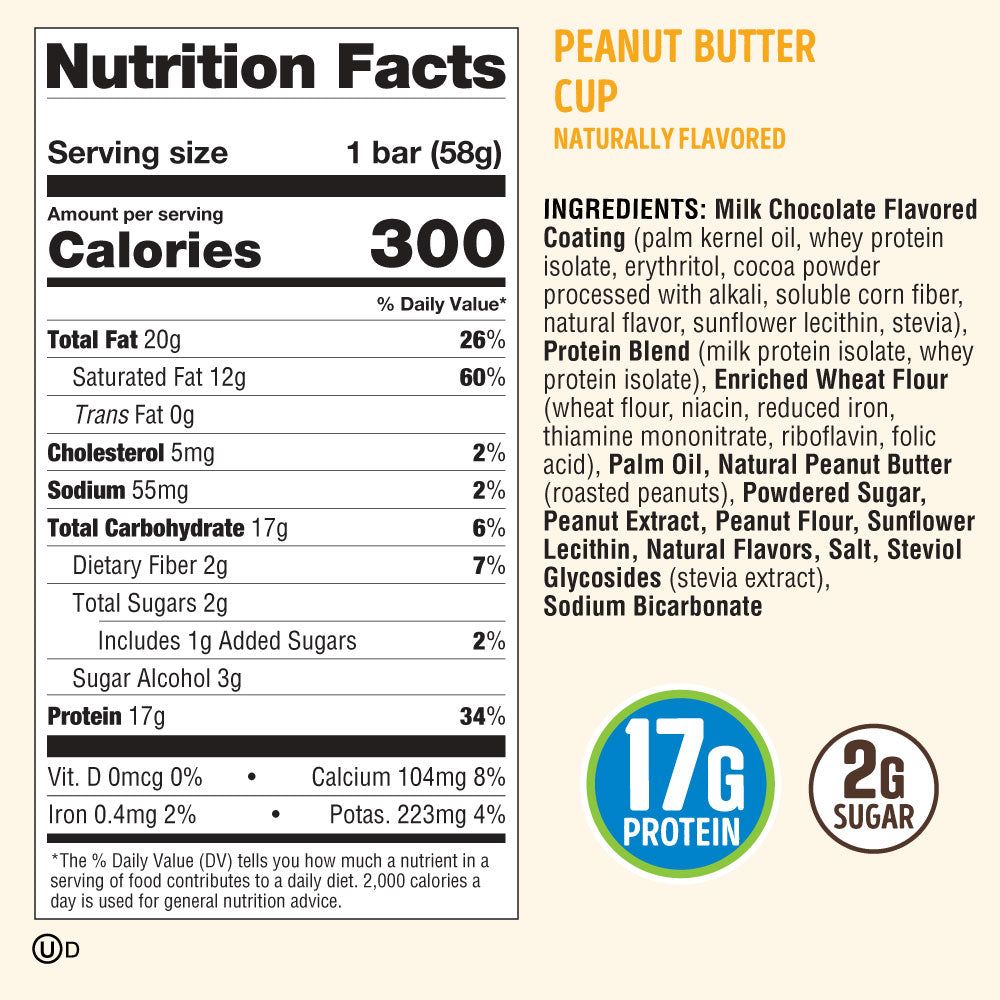 Lenny & Larry's® Dip'd™ Peanut Butter Cup- 2.05oz- Box of 12