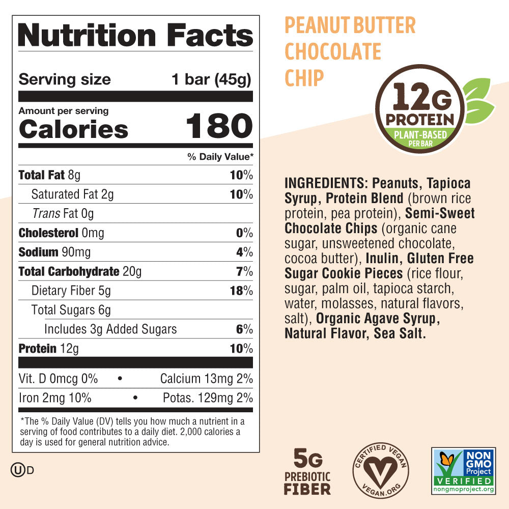 Peanut Butter Chocolate Chip - Box of 4