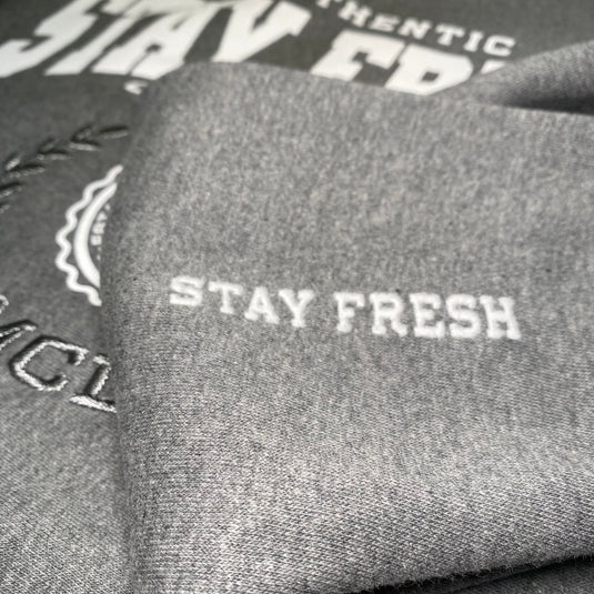 Crew STAY FRESH Crest Embroidered Sweatshirt