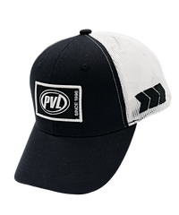 Patched Trucker Cap (White/Black)