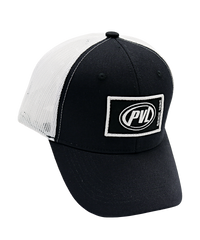 Patched Trucker Cap (White/Black)