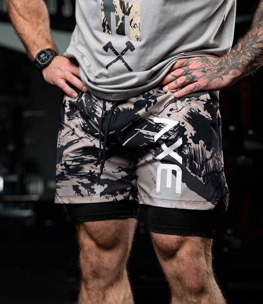 Alpine Slate Camo Axe Training Shorts