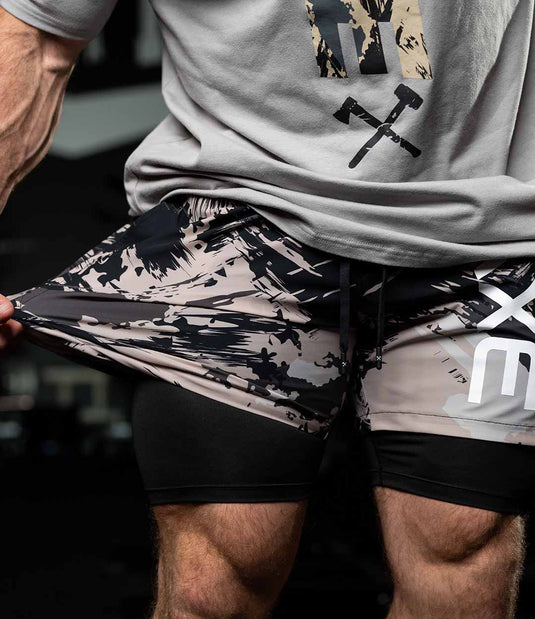 Alpine Slate Camo Axe Training Shorts