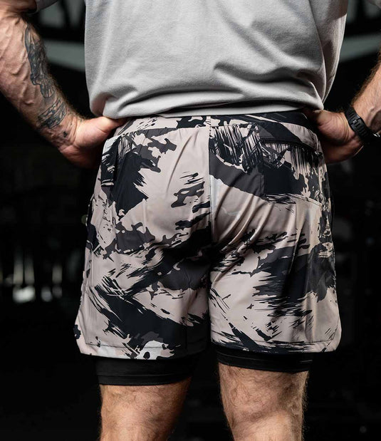 Alpine Slate Camo Axe Training Shorts