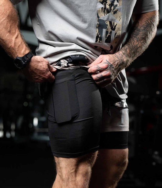 Alpine Slate Camo Axe Training Shorts