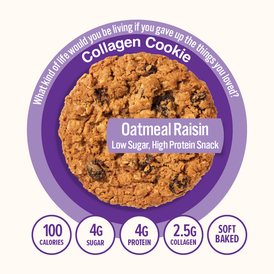 Collagen Oatmeal Raisin Cookies