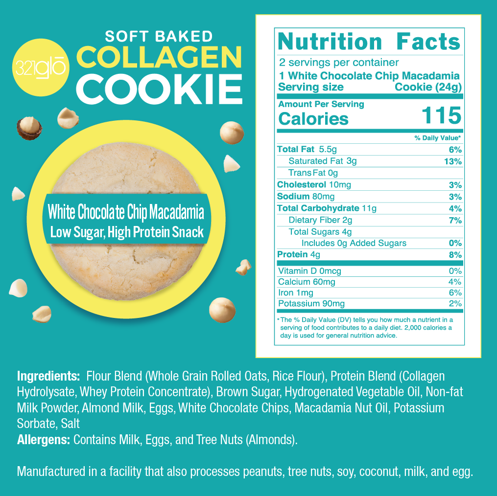 Collagen White Chocolate Macadamia Nut Cookies